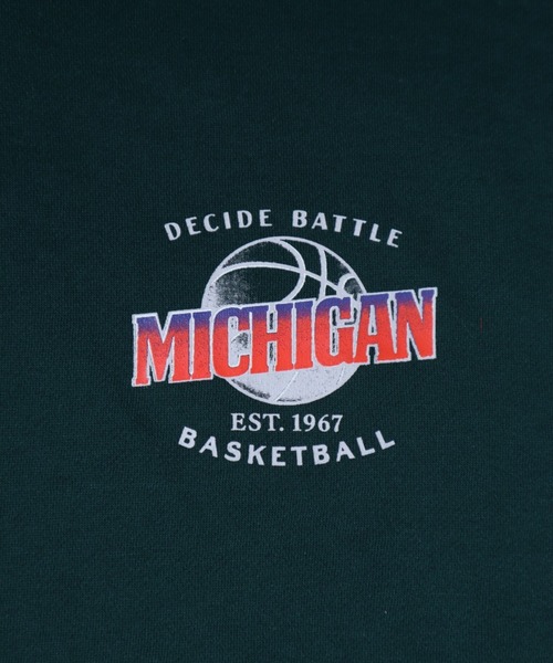 POWER TO THE PEOPLE（パワートゥーザピープル）の「POWER TO THE PEOPLE ヴィンテージ 古着風 バスケットボール バックプリント オーバーサイズ スウェットトレーナー パーカー レディース メンズ（パーカー・メンズ・ブラック/グリーン/アッシュグレー・M/LL/L）」の9枚目の写真