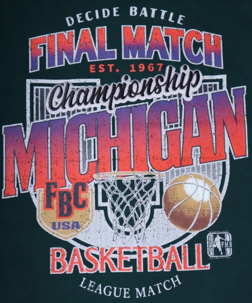 POWER TO THE PEOPLE（パワートゥーザピープル）の「POWER TO THE PEOPLE ヴィンテージ 古着風 バスケットボール バックプリント オーバーサイズ スウェットトレーナー パーカー レディース メンズ（パーカー・メンズ・ブラック/グリーン/アッシュグレー・M/LL/L）」の12枚目の写真