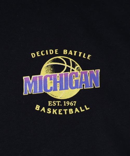 POWER TO THE PEOPLE（パワートゥーザピープル）の「POWER TO THE PEOPLE ヴィンテージ 古着風 バスケットボール バックプリント オーバーサイズ スウェットトレーナー パーカー レディース メンズ（パーカー・メンズ・ブラック/グリーン/アッシュグレー・M/LL/L）」の11枚目の写真