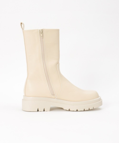 notch.（ノッチ）の「サイドゴアブーツ（ブーツ・レディース・オフホワイト/ブラック・L/M）」の5枚目の写真