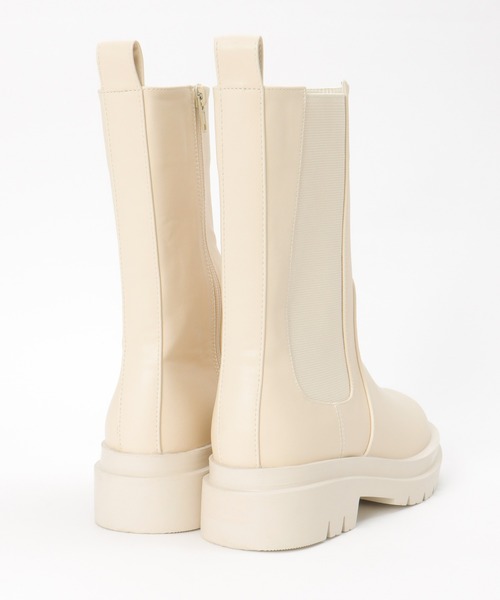 notch.（ノッチ）の「サイドゴアブーツ（ブーツ・レディース・オフホワイト/ブラック・L/M）」の6枚目の写真