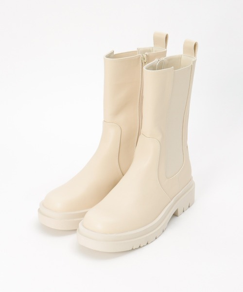 notch.（ノッチ）の「サイドゴアブーツ（ブーツ・レディース・オフホワイト/ブラック・L/M）」の17枚目の写真