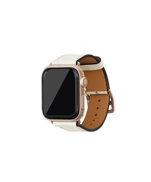 ノービレ Apple Watch レザーバンド【38mm/40mm/41mm/42mm, S/Mサイズ】 (アダプター:ゴールド)
