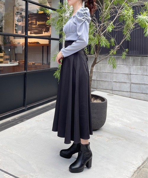 TORTE(トルテ)の「バックレーシングギャザートップス(Tシャツ/カットソー・レディース・ブルー/ブラック系その他/ホワイト/ブラック・FREE)」の13枚目の写真