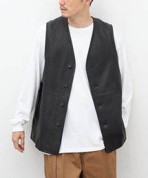 EDIFICE | シープベジレザー ベスト(その他アウター)
