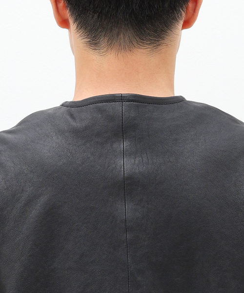 EDIFICE(エディフィス)の「シープベジレザー ベスト(その他アウター・メンズ・ブラック・FREE)」の7枚目の写真