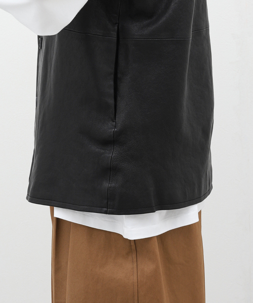 EDIFICE(エディフィス)の「シープベジレザー ベスト(その他アウター・メンズ・ブラック・FREE)」の11枚目の写真