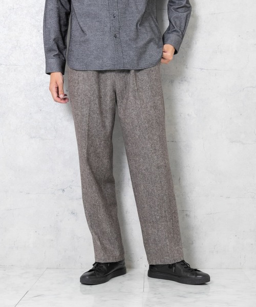 URBAN RESEARCH ROSSO MEN(アーバンリサーチロッソメン)の「ウールツイードパンツ(スラックス・メンズ・ブラック/チャコールグレー/ブラウン・MEDIUM/LARGE)」の6枚目の写真