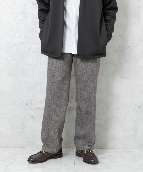URBAN RESEARCH ROSSO MEN(アーバンリサーチロッソメン)の「ウールツイードパンツ(スラックス・メンズ・ブラック/チャコールグレー/ブラウン・MEDIUM/LARGE)」の12枚目の写真