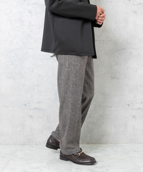 URBAN RESEARCH ROSSO MEN(アーバンリサーチロッソメン)の「ウールツイードパンツ(スラックス・メンズ・ブラック/チャコールグレー/ブラウン・MEDIUM/LARGE)」の13枚目の写真