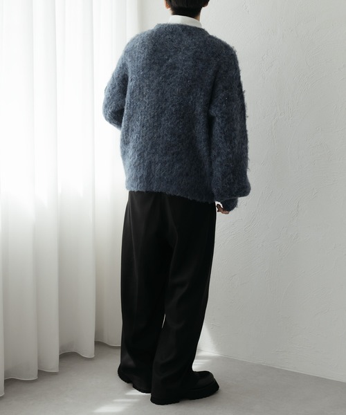 epnok(エプノック)の「モヘアライクルーズニット(ニット/セーター・メンズ・ブルー/マスタード/グレー・MEDIUM/SMALL/LARGE)」の18枚目の写真