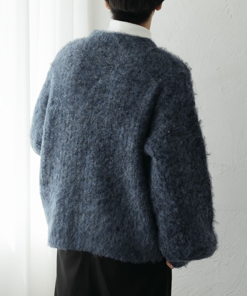 epnok(エプノック)の「モヘアライクルーズニット(ニット/セーター・メンズ・ブルー/マスタード/グレー・MEDIUM/SMALL/LARGE)」の14枚目の写真