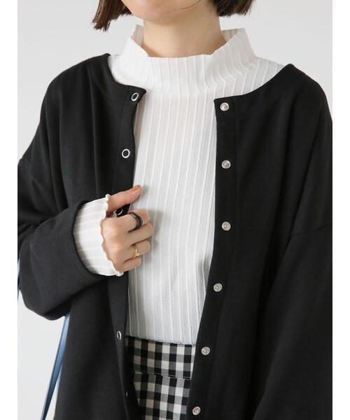 Lugnoncure(ルノンキュール)の「ジャカードハイネックインナー(Tシャツ/カットソー・レディース・ブラック/イエロー/オフホワイト/キナリ・F)」の2枚目の写真