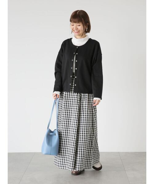 Lugnoncure(ルノンキュール)の「ジャカードハイネックインナー(Tシャツ/カットソー・レディース・ブラック/イエロー/オフホワイト/キナリ・F)」の8枚目の写真
