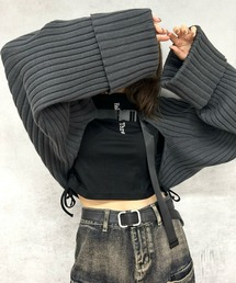 WHO'S WHO gallery | 【HiNT/ヒント】両畦リブベルト付き2WAYカーディガン(カーディガン/ボレロ)