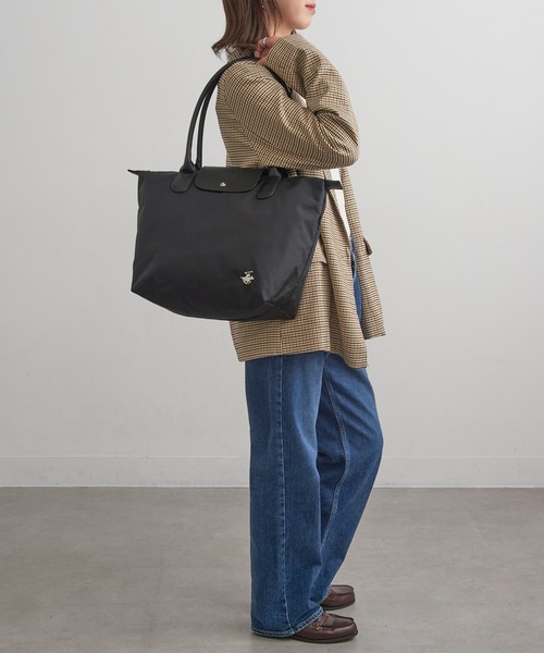 BEVERLY HILLS POLO CLUB（ビバリーヒルズポロクラブ）の「【BEVERLY HILLS POLO CLUB】新色追加！《別注》ナイロンPUハンドルトート 大 A4サイズ収納可能 PC 通勤 通学 ビジネスバッグ（トートバッグ・レディース・ネイビー/ブラック/グレー/ベージュ/ブラック系その他2/グレー系その他2・FREE）」の19枚目の写真