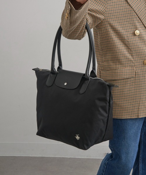 BEVERLY HILLS POLO CLUB（ビバリーヒルズポロクラブ）の「【BEVERLY HILLS POLO CLUB】新色追加！《別注》ナイロンPUハンドルトート 大 A4サイズ収納可能 PC 通勤 通学 ビジネスバッグ（トートバッグ・レディース・ネイビー/ブラック/グレー/ベージュ/ブラック系その他2/グレー系その他2・FREE）」の21枚目の写真