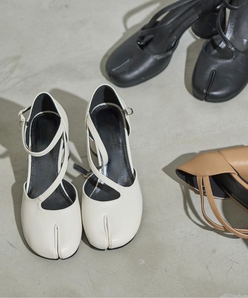 足袋ストラップパンプス（メタリック/マット）（パンプス）｜THE YOn（ザヨン）