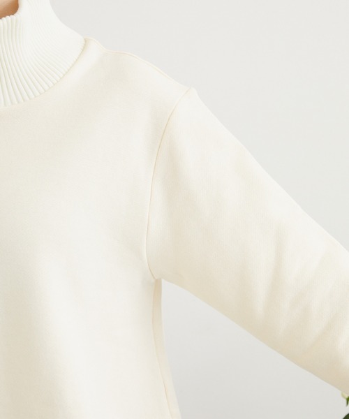 1％（イチ パーセント）の「１％　裏毛コンビトップス（Tシャツ/カットソー・レディース・アイボリー/ブラック・FREE）」の15枚目の写真