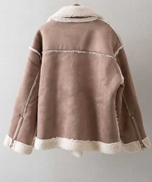♡Balconyフェイクムートンコート♡ フェイク ムートン コート（uncrave WHITE） / uncrave