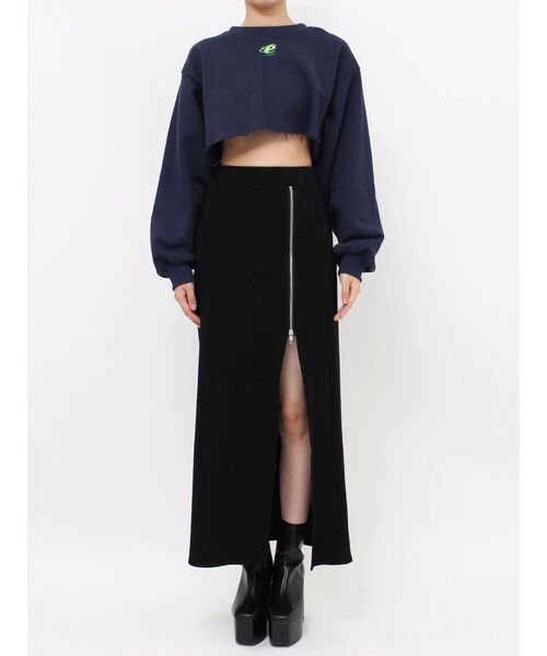 EVRIS（エヴリス）の「ZIPスリットロングスカート（スカート・レディース・ブラック/ブルー・FREE）」の19枚目の写真