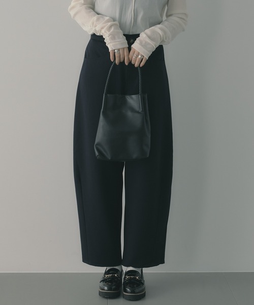 saloon(サルーン)の「SALOON(サルーン)/T/Rストレッチパンツ コクーン【手洗い可】(その他パンツ・レディース・オフホワイト/グレー/ネイビー・MEDIUM/SMALL)」の10枚目の写真