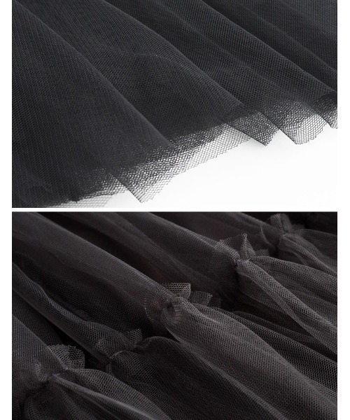 Re:EDIT（リエディ）の「[低身長サイズ有]フリルギャザーチュールスカート（スカート・レディース・グレー/ホワイト/ブラック/ベージュ系その他・LARGE/MEDIUM/SHORT）」の11枚目の写真