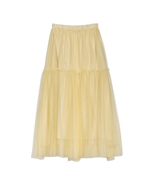 Re:EDIT（リエディ）の「[低身長サイズ有]フリルギャザーチュールスカート（スカート・レディース・グレー/ホワイト/ブラック/ベージュ系その他・LARGE/MEDIUM/SHORT）」の20枚目の写真