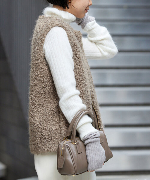 IENA（イエナ）の「フェイクファーベスト（ベスト）」 - WEAR