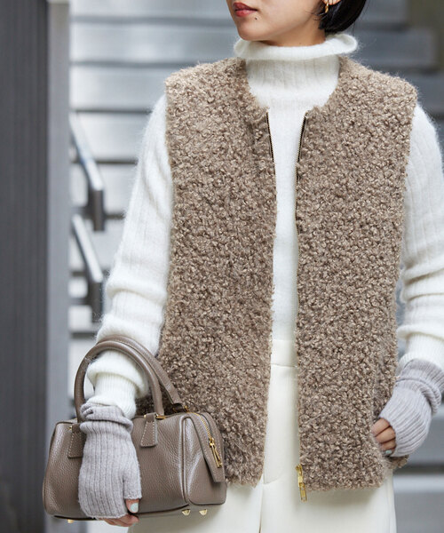 IENA（イエナ）の「フェイクファーベスト（ベスト）」 - WEAR