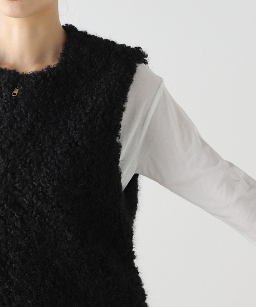 IENA ファーベスト IENA（イエナ）の「ECOPEL カーリーファーベスト（ベスト）」 - WEAR