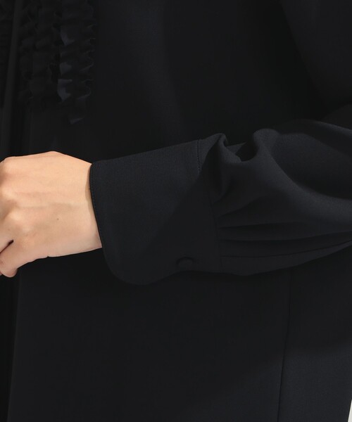 Demi-Luxe BEAMS（デミルクス ビームス）の「ジョーゼット フリルブラウス＊（シャツ/ブラウス・レディース・ピンク/ホワイト/ブラック/ライトブルー・38/36/40）」の17枚目の写真