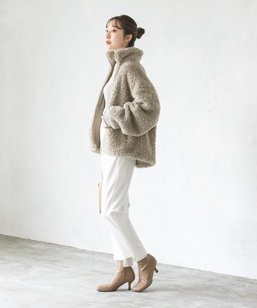 Noble（ノーブル）の「《追加》キャロットシルエットステップヘムパンツ（スラックス・レディース・ホワイト系その他/ベージュ/ラベンダー/ブラック・34/36/38/40）」の15枚目の写真