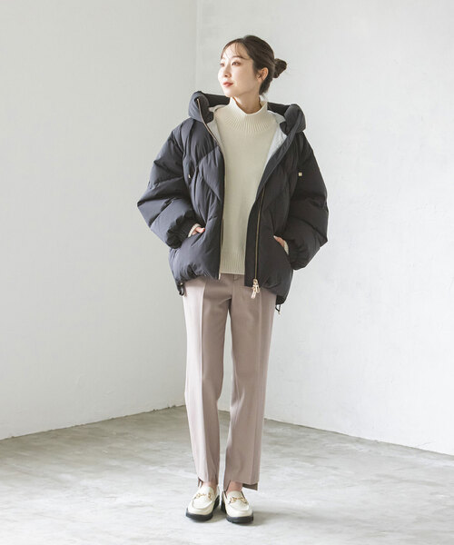 Noble（ノーブル）の「《追加》キャロットシルエットステップヘムパンツ（スラックス・レディース・ホワイト系その他/ベージュ/ラベンダー/ブラック・34/36/38/40）」の20枚目の写真