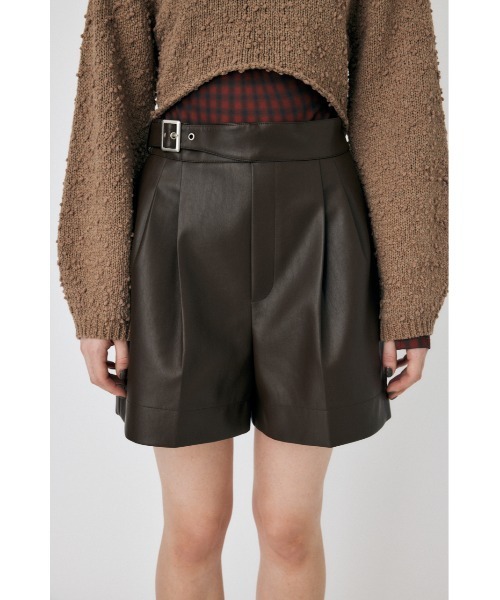 MOUSSY（マウジー）の「F/LEATHER GURKHA ショーツ（その他パンツ・レディース・ダークブラウン/ブラック・2/1/0）」の19枚目の写真