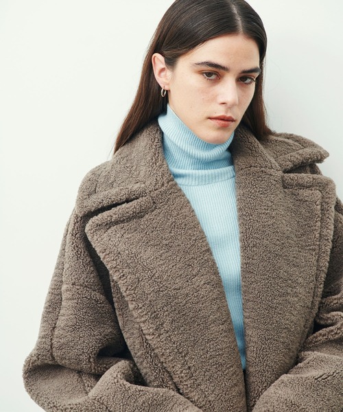 N.O.R.C（ノーク）の「ボアテーラーカラーロングコート（その他