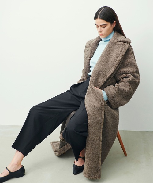 N.O.R.C（ノーク）の「ボアテーラーカラーロングコート（その他