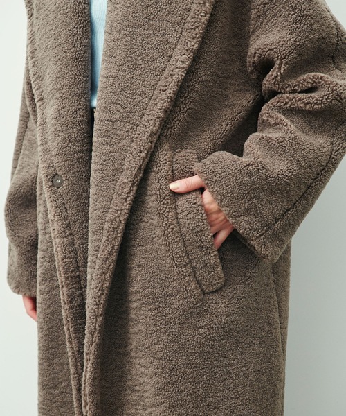 N.O.R.C（ノーク）の「ボアテーラーカラーロングコート（その他