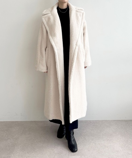 N.O.R.C（ノーク）の「ボアテーラーカラーロングコート（その他