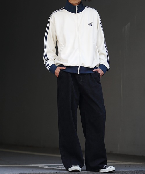 MinoriTY(マイノリティ)の「【MinoriTY】リブ配色サイドライントラックジャケット ジャージ メンズ(ジャージ・メンズ・チャコール/クリーム/ベージュ・M/L)」の16枚目の写真