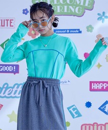 miette | 配色ﾗｲﾝﾃﾞｻﾞｲﾝﾆｯﾄﾄｯﾌﾟｽ(ニット/セーター)