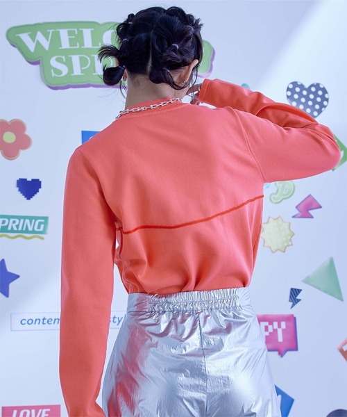 miette(ミエット)の「配色ラインデザインニットトップス(ニット/セーター・レディース・ピンク/ライトブルー/ブラック・FREE)」の17枚目の写真