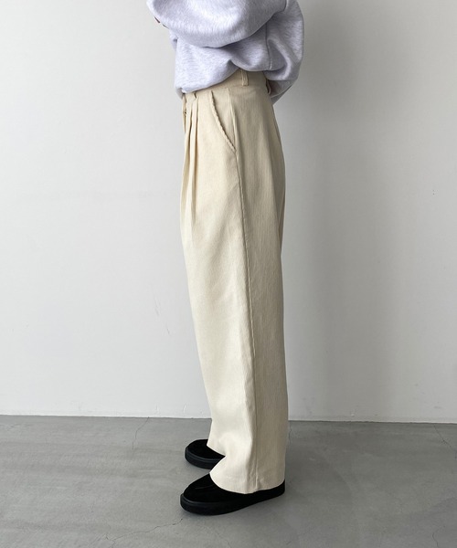 CANAL JEAN(キャナルジーン)の「El mar コーデュロイタックパンツ(その他パンツ・レディース・ブラウン/クリーム・SMALL/MEDIUM)」の11枚目の写真