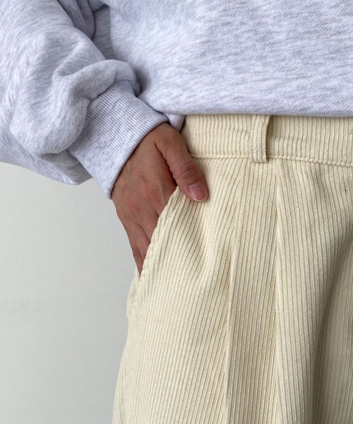 CANAL JEAN(キャナルジーン)の「El mar コーデュロイタックパンツ(その他パンツ・レディース・ブラウン/クリーム・SMALL/MEDIUM)」の13枚目の写真