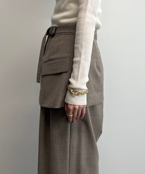 BABYLONE（バビロン）の「[OT]TROﾚｲﾔｰﾄﾞﾍﾞﾙﾄ（ベルト・レディース・ブラック/サンドグレー・FREE）」の9枚目の写真