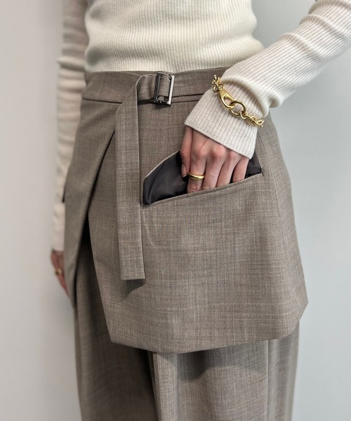 BABYLONE（バビロン）の「[OT]TROﾚｲﾔｰﾄﾞﾍﾞﾙﾄ（ベルト・レディース・ブラック/サンドグレー・FREE）」の4枚目の写真