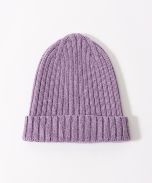 EDIFICE（エディフィス）の「【Le Bonnet / ル ボネ】Beanie Long（ニットキャップ/ビーニー・メンズ・ダークグリーン/バイオレット・FREE）」の2枚目の写真