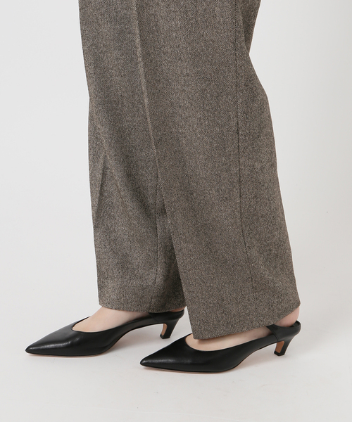 Noble(ノーブル)の「シックツイードサイドボタンパンツ(スラックス・レディース・ブラック・36/38)」の13枚目の写真