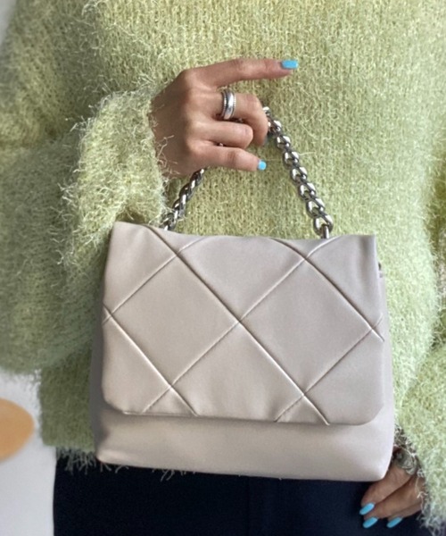 sakishimatokyo(サキシマトーキョー)の「【2WAY】キルティングデザインショルダーバッグ/BAG/バック(ショルダーバッグ・レディース・ブラック/グレー/アイボリー・FREE)」の20枚目の写真