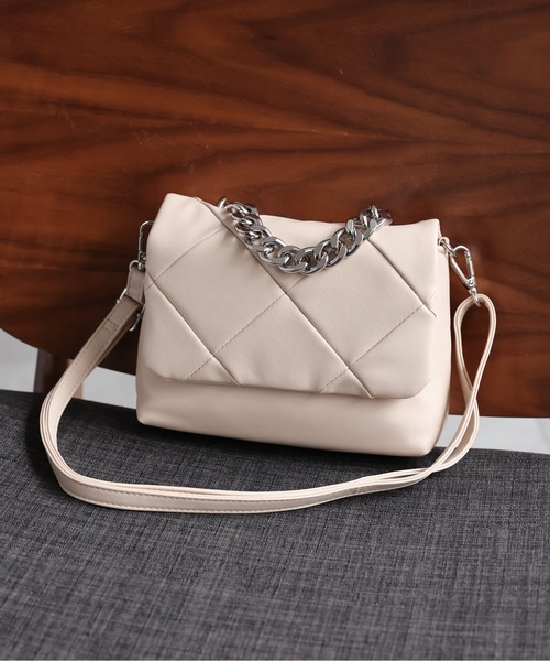 sakishimatokyo(サキシマトーキョー)の「【2WAY】キルティングデザインショルダーバッグ/BAG/バック(ショルダーバッグ・レディース・ブラック/グレー/アイボリー・FREE)」の21枚目の写真